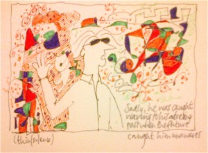 sadly, while he was waving to his adoring past ...