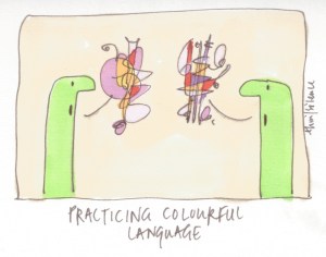 4practicing colourful language