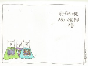 3 all for one and one for all